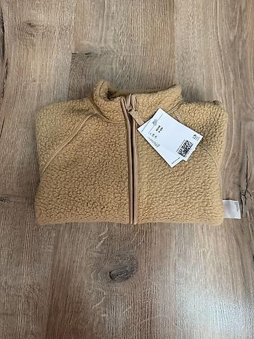 джинсы клеш: Детский флисовый комбинезон H&M - Цвет: карамельно-бежевый - — 4