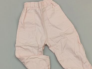 spodnie dresowe rozowe: Spodnie dresowe, 12-18 m, stan - Dobry