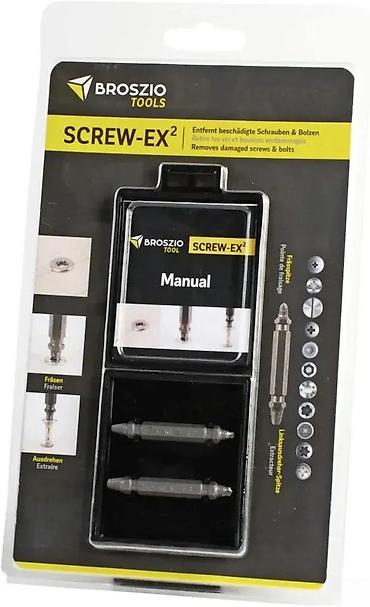 Burgije: BROSZIO TOOLS Screw-EX² – set za vađenje oštećenih šrafova i vijaka - — 2
