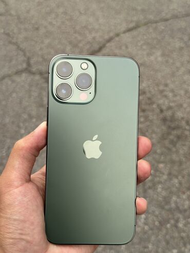 айфон 13 512: IPhone 13 Pro Max, Колдонулган, 128 ГБ, Жашыл, Коргоочу айнек, Каптама, 99 %