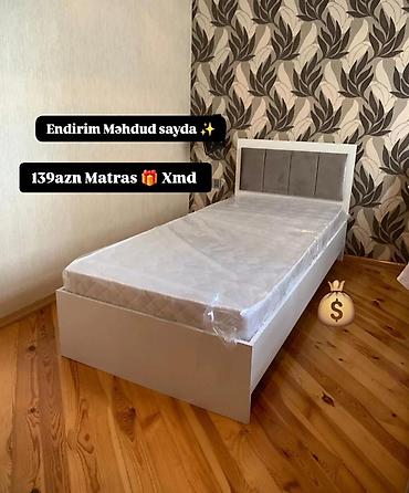 taxt baza: Yeni, Təknəfərlik çarpayı, Bazasız, Matras ilə, Siyirməsiz — 1