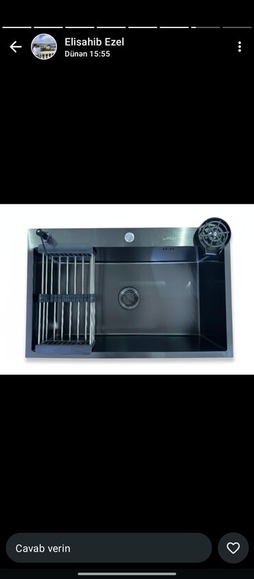 Mətbəx çanaqları: Kvadrat Mətbəx çanağı, Paslanmaz polad — 2