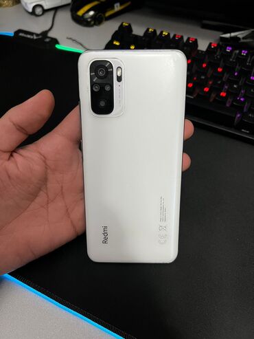 xiaomi note 10s: Xiaomi Redmi Note 10S, 128 GB, rəng - Ağ, 
 Düyməli, Sensor, Barmaq izi