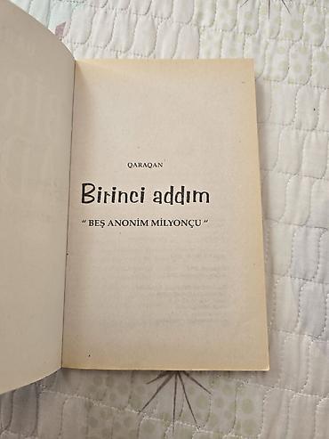 elmin: Məhsul: Kitab – “Birinci Addım: Beş Anonim Milyonçu” Müəllif: Qaraqan — 2