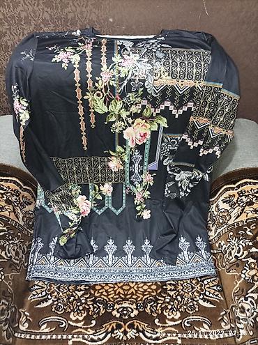 Женская одежда: Повседневное платье, Трикотаж, Прямое, 5XL — 4