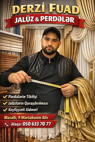 perde ikinci el: DERZİ FUAD – Jalüz və Pərdə Xidməti pilise adore stor dəmir və taxda — 1