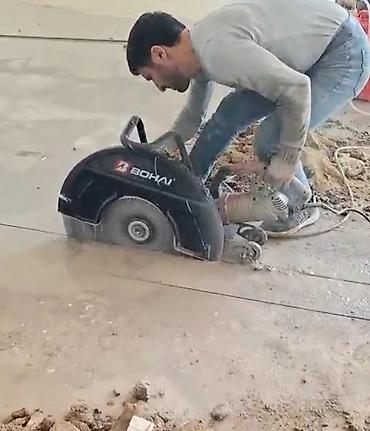 televizor temiri: Beton və dəmir-beton kəsimi xidməti - Divar, döşəmə və tavanlarda — 1