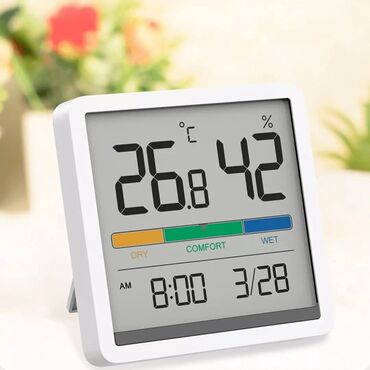Другая климатическая техника: Термометр - Гигрометр Датчик температуры и влажности. Большой дисплей