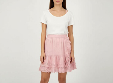 czerwone spódniczka na szelkach: Spódnica damska, rozmiar M