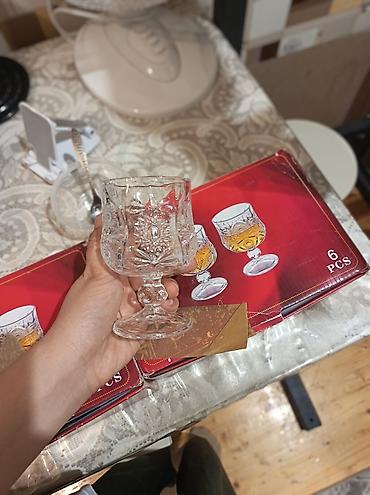 tom xrustal: Çay dəsti, rəng - Ağ, Xrustal, 6 nəfərlik, Türkiyə — 3