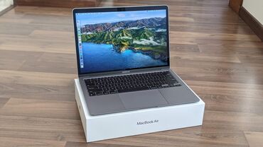 прокат ноутбука: Ультрабук, Apple, 8 ГБ ОЭТ, Apple M1, Колдонулган, Татаал эмес тапшырмалар үчүн, эс тутум SSD