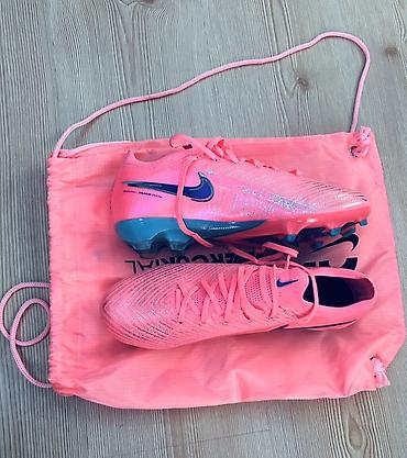 спорт: 43 Razmer Nike Mercurial kramponları – çəhrayı/gümüşü rəng palitrası — 2