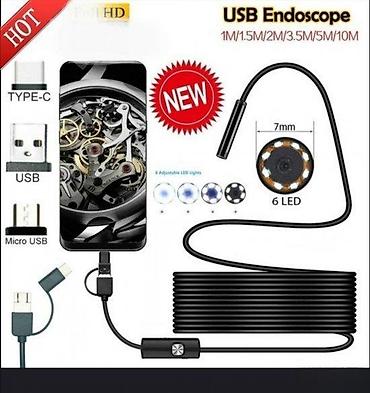 Ostale kamere: Endoskop kamera INDUSTRIJSKA USB,C,mikro.kabl 10m5m — 2