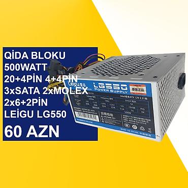 Qida blokları: Qida Blokları ⭐180Watt 80+Bronze 10pin 4pin Huntkey HK280-73PP (Yeni — 6