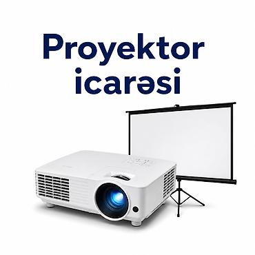 proyektor ekranı: Proyektor və Pərdə İcarəsi Təlim, təqdimat, seminar və müxtəlif — 1