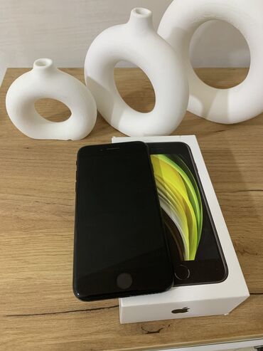 iphone se azerbaycan: IPhone SE 2020, 128 ГБ, Черный, Гарантия, Отпечаток пальца, С документами