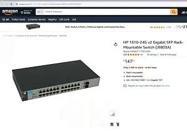 Modemi, ruteri i mrežni uređaji: HP 1810-24G v2 Switch (J9803A) – gigabitni, rack-mount upravljivi svič — 13