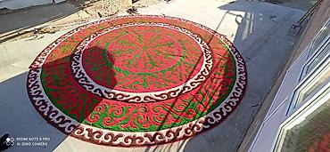турник 5 в 1: Шырдак натуральный из кошмы(войлок) ручная работа качества и гарантия — 2