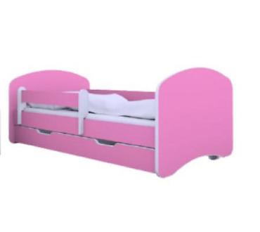 pandora narukvice srce: Krevet sa Fiokom i Dušekom 160x80 cm Happy III Roze Dečiji krevet sa — 1