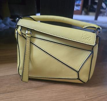 Torbe: LOEWE mini puzzle satchel žuta torba. Nosi se u ruci, vintage model — 2