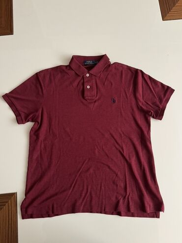 Рубашки: Мужское поло, Ralph Lauren, S (EU 36), цвет - Красный