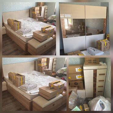 Mətbəx mebeli: İkinəfərlik çarpayı, Dolab, 2 tumba, Yeni