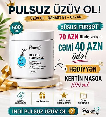 keratin e: Saç maskası Keratin Boyalı saçlar üçün — 1