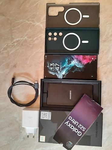 Samsung Galaxy S22 Ultra, 256 GB, rəng - Qara, Simsiz şarj lalafo.az -da Samsung Galaxy S22 Ultra, 256 GB, rəng - Qara, Simsiz şarj