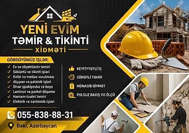 hamam temiri: Yeni Evim – Təmir, Tikinti və Söküntü Xidməti - Ev və obyektlərin — 2
