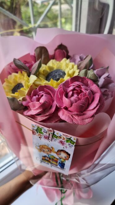 фруктовые букеты: Букеты из зефирных цветов 🌸✨ Удивите своих близких вкусом и красотой!