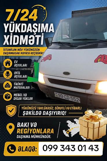 Yük daşımaları: 7/24 Yükdaşıma Xidməti - İstənilən növ yükün daşınması - Ev əşyaları — 1