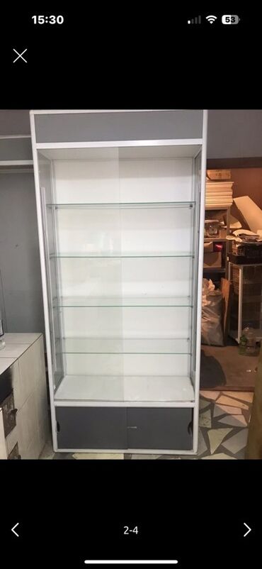 шкаф витринный: Витрина Ящиктери менен, 210 см * 110 см * 40 см