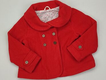 czerwone kurtki: Płaszcz, St.Bernard, 1.5-2 lat, 86-92 cm, stan - Dobry