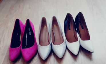 ботильоны высокий каблук: Qadın ayaqqabıları dəsti - Model: Klassik, sivri burunlu, nazik