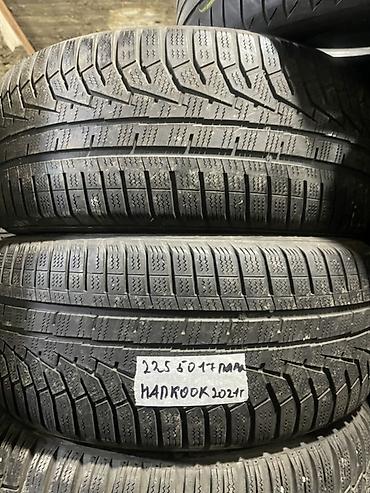 hankook: Шины 225 / 50 / R 17, Всесезонная, Б/у, Пара, Легковые, Hankook — 1