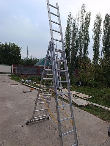 Тепкичтер жана комплекттер: Алюминиевая универсальная лестница-трансформер 3-секционная. Основные — 1