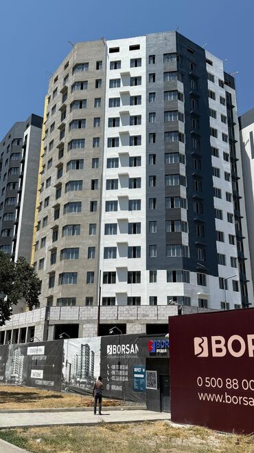 дешевые квартиры в оше: 1 комната, 40 м², Элитка, 13 этаж, ПСО (под самоотделку)