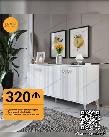 прихожая шкаф: Açılan, 4 qapılı Düz dolab, Servant