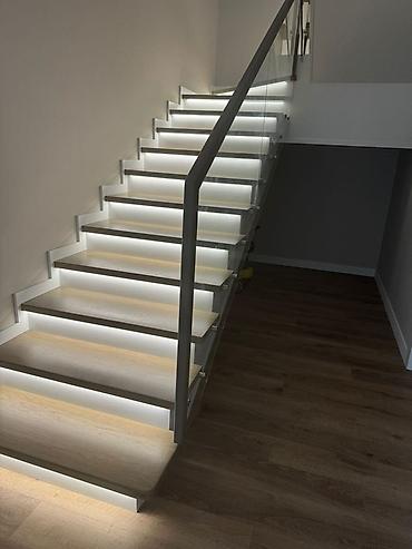 Готовые перила: Готовые перила, Материал: Стекло, Для лестницы — 5