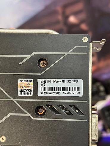 gtx 3060: Videokart GeForce RTX 2060 Super, 8 GB, İşlənmiş — 4