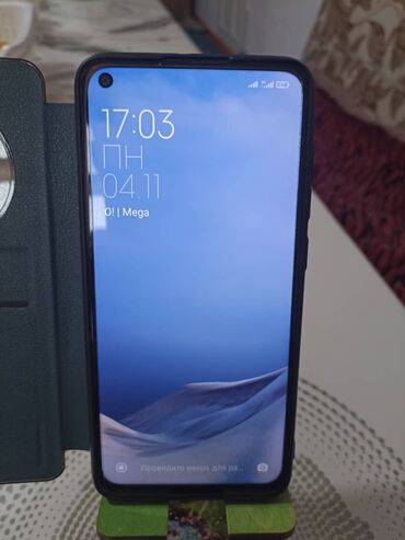 3000 сом телефон: Xiaomi, Redmi Note 9, Б/у, 128 ГБ, цвет - Синий, 2 SIM