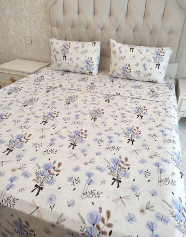 Комплекты постельного белья: Постельное бельё,100% хлопок, постельное бельё, наволочки, подушки — 50