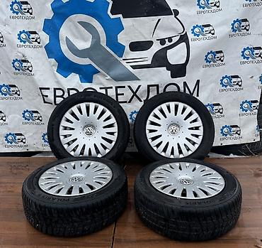 Колеса в сборе: Колеса в сборе 205 / 55 / R 16, Зима, Б/у, Комплект, Легковые, Железные, отверстий - 5 — 1