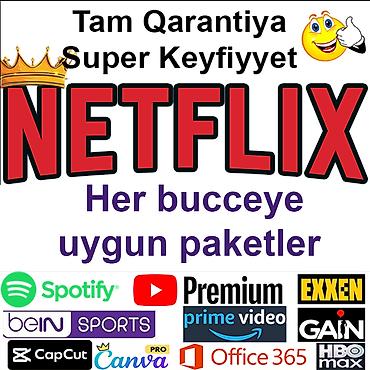 robux qiymetleri: Netflix Premium 4K Paketlər: 1 ay ( Donma yox Atma yox VPN yox) ✨ *4 — 1
