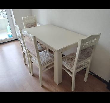 Mətbəx masa dəsti – 150₼ 4 oturacaqlı mətbəx masa dəsti. Dəstə 1 ədəd