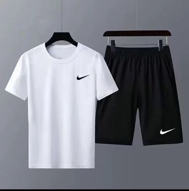 одежда по сунне: Мужской спортивный костюм, Все размеры, Nike, Новый, цвет - Белый, Бесплатная доставка