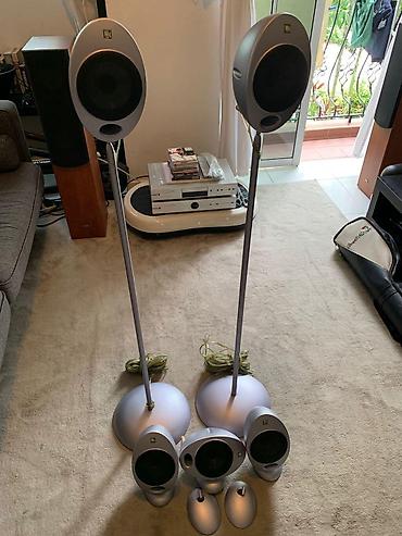 ipod mp3 player: Kef jaje dvosistemski alu 5 komada i podni stalci — 1