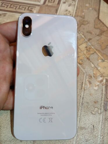 iphone 11 pri: IPhone X, 256 GB, Ağ, Face ID