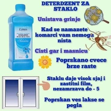 Kućna hemija i proizvodi za kuću: Limes Staklosjaj je koncentrat za čišćenje staklenih i drvenih — 4