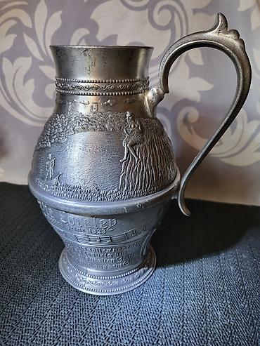 Other antiques: Bokal 95% kalaj Lorelaj Zinn Nemacka 1950g +. Bokal je napravljen od — 1